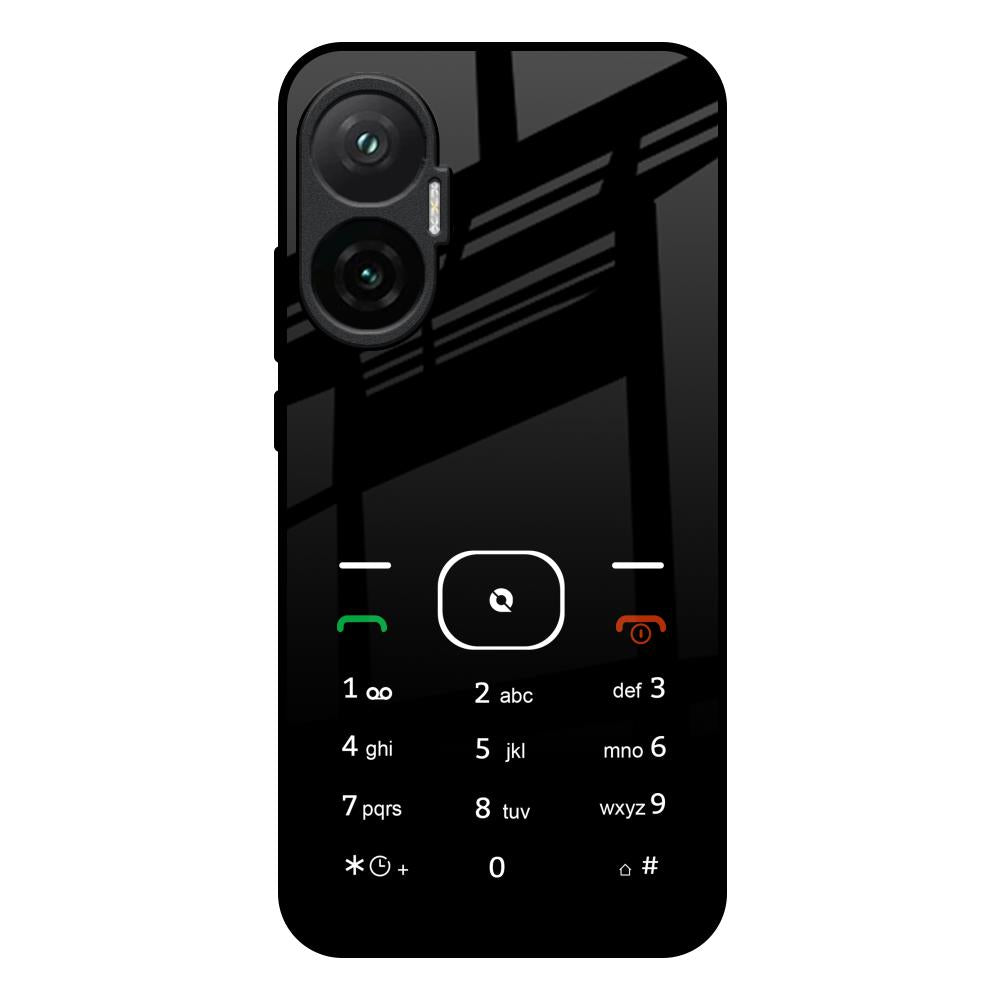 Classic Keypad Pattern Poco F7 5G Glass Back Cover Online