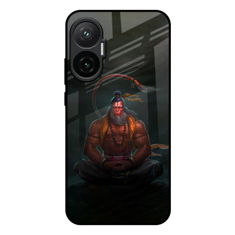 Lord Hanuman Animated Poco F7 5G Glass Back Cover Online