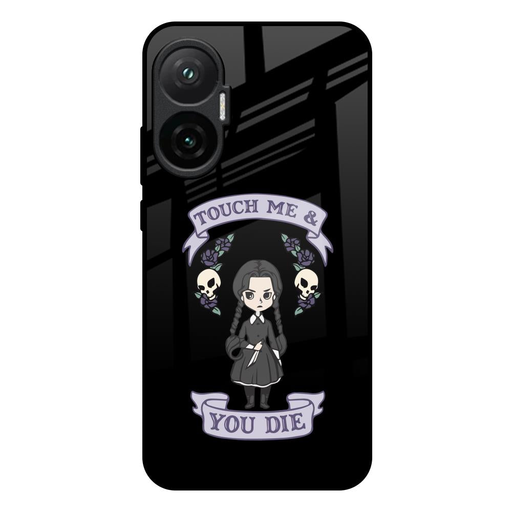 Touch Me & You Die Poco F7 5G Glass Back Cover Online
