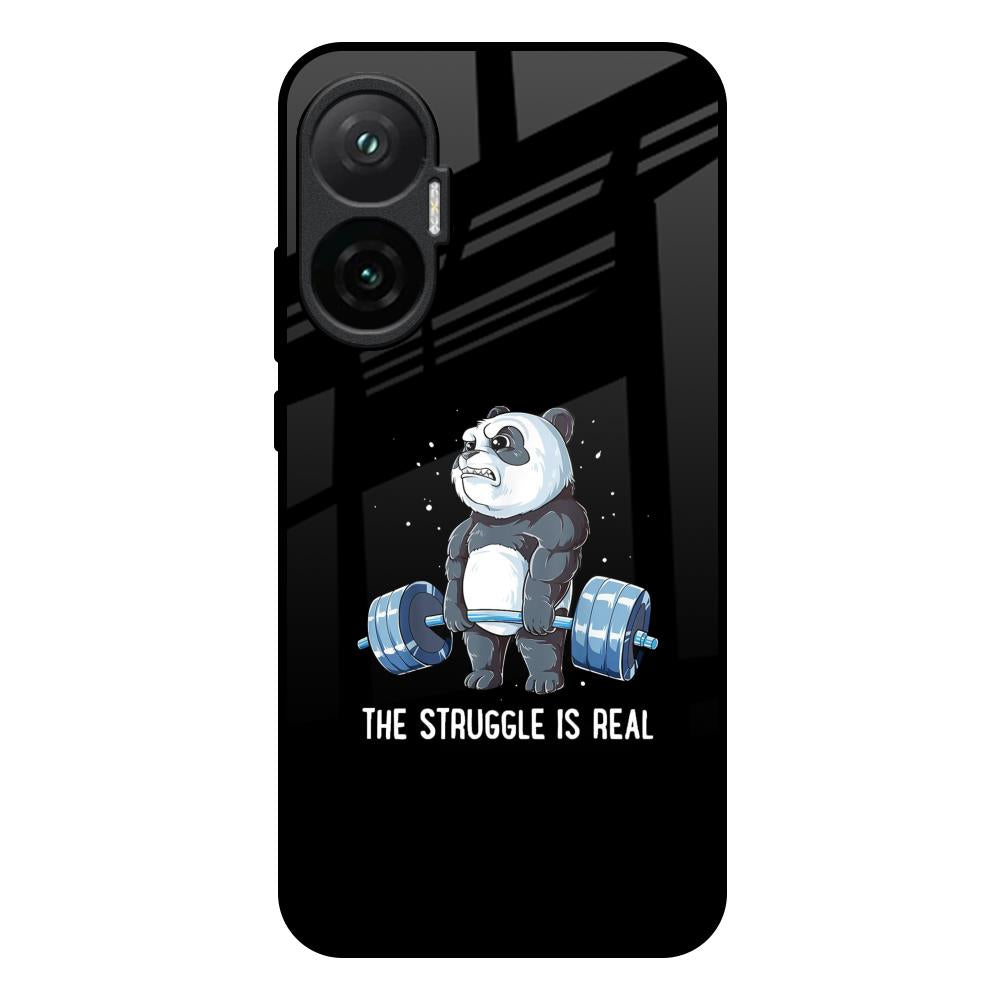 Real Struggle Poco F7 5G Glass Back Cover Online