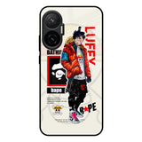 Bape Luffy Poco F7 5G Glass Back Cover Online
