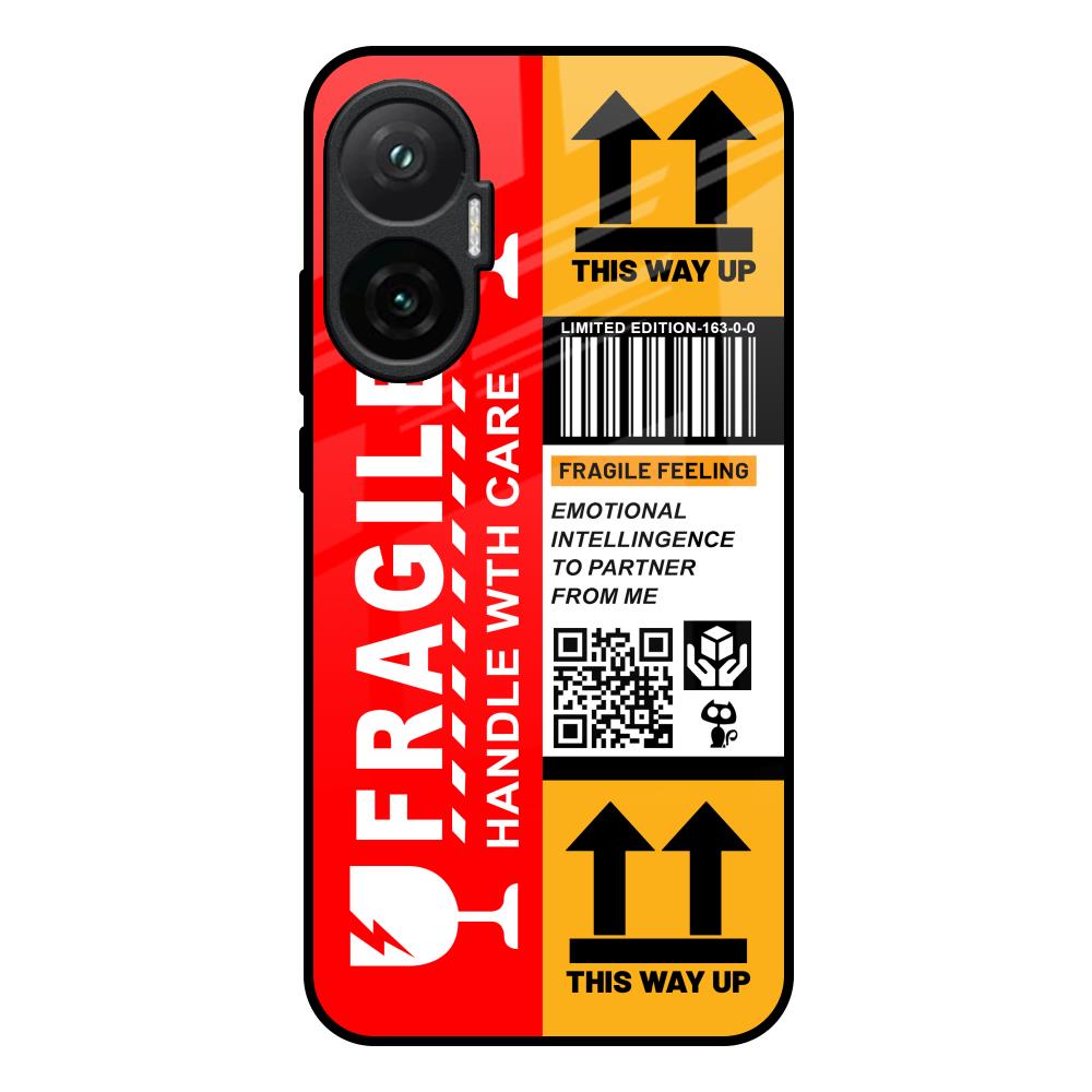 Handle With Care Poco F7 5G Glass Back Cover Online