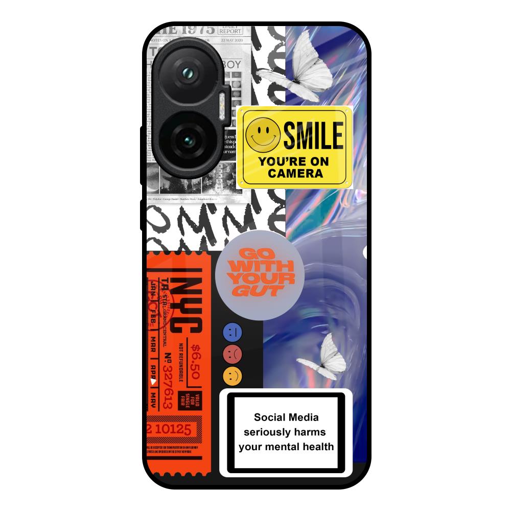 Smile for Camera Poco F7 5G Glass Back Cover Online