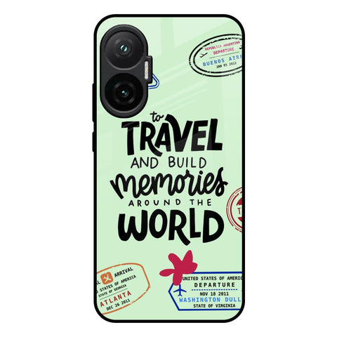 Travel Stamps Poco F7 5G Glass Back Cover Online