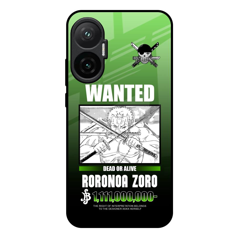 Zoro Wanted Poco F7 5G Glass Back Cover Online