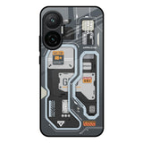 Retro Futuristic Poco F7 5G Glass Back Cover Online