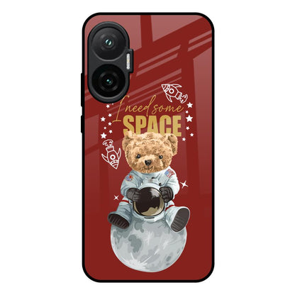 Astronaut Bear Poco F7 5G Glass Back Cover Online