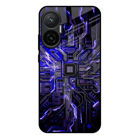 Techno Color Pattern Poco F7 5G Glass Back Cover Online
