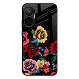 Floral Decorative Poco F7 5G Glass Back Cover Online