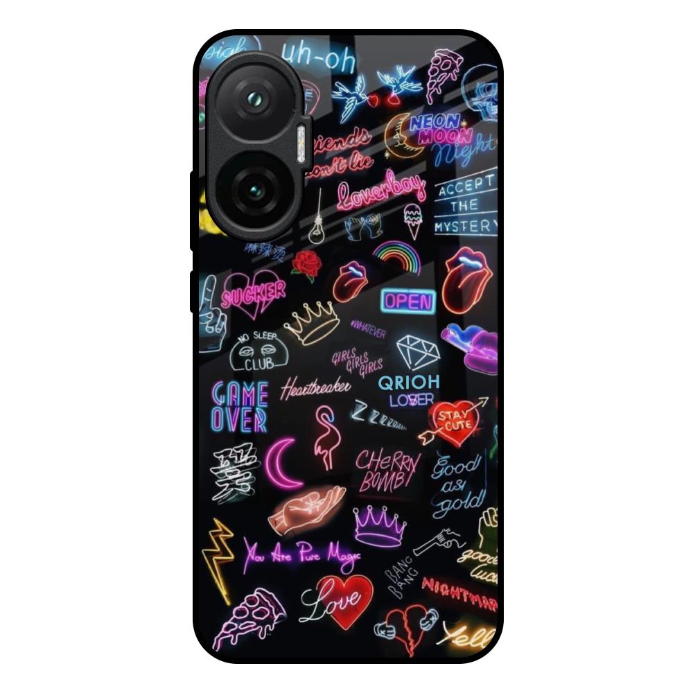Accept The Mystery Poco F7 5G Glass Back Cover Online