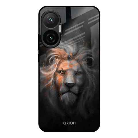 Devil Lion Poco F7 5G Glass Back Cover Online