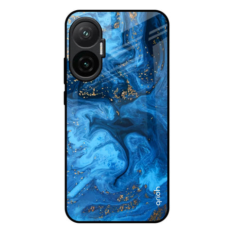 Gold Sprinkle Poco F7 5G Glass Back Cover Online