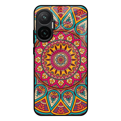 Elegant Mandala Poco F7 5G Glass Back Cover Online
