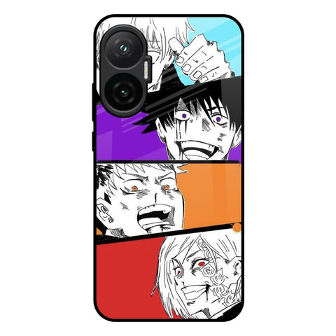 Anime Sketch Poco F7 5G Glass Back Cover Online