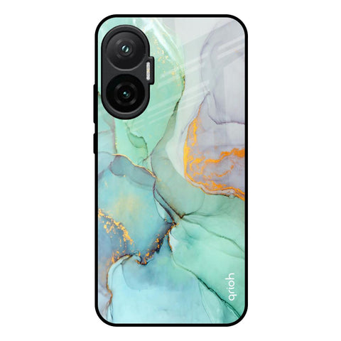 Green Marble Poco F7 5G Glass Back Cover Online