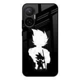Monochrome Goku Poco F7 5G Glass Back Cover Online