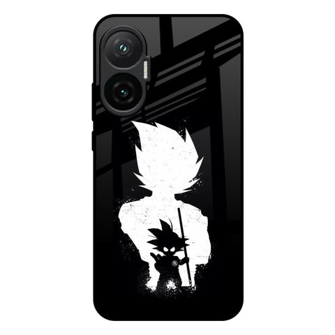 Monochrome Goku Poco F7 5G Glass Back Cover Online