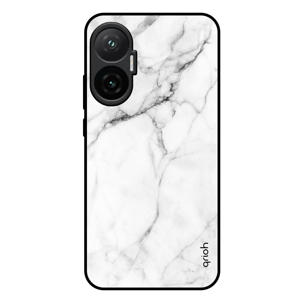 Modern White Marble Poco F7 5G Glass Back Cover Online