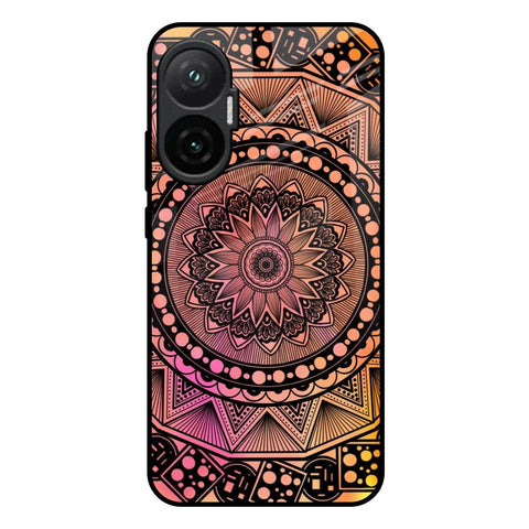 Floral Mandala Poco F7 5G Glass Back Cover Online