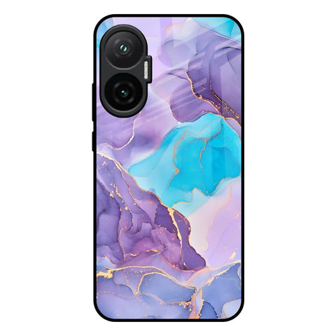 Alcohol ink Marble Poco F7 5G Glass Back Cover Online
