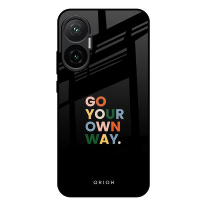Go Your Own Way Poco F7 5G Glass Back Cover Online