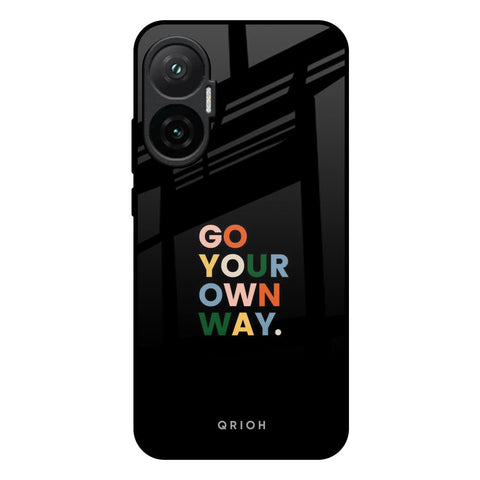 Go Your Own Way Poco F7 5G Glass Back Cover Online