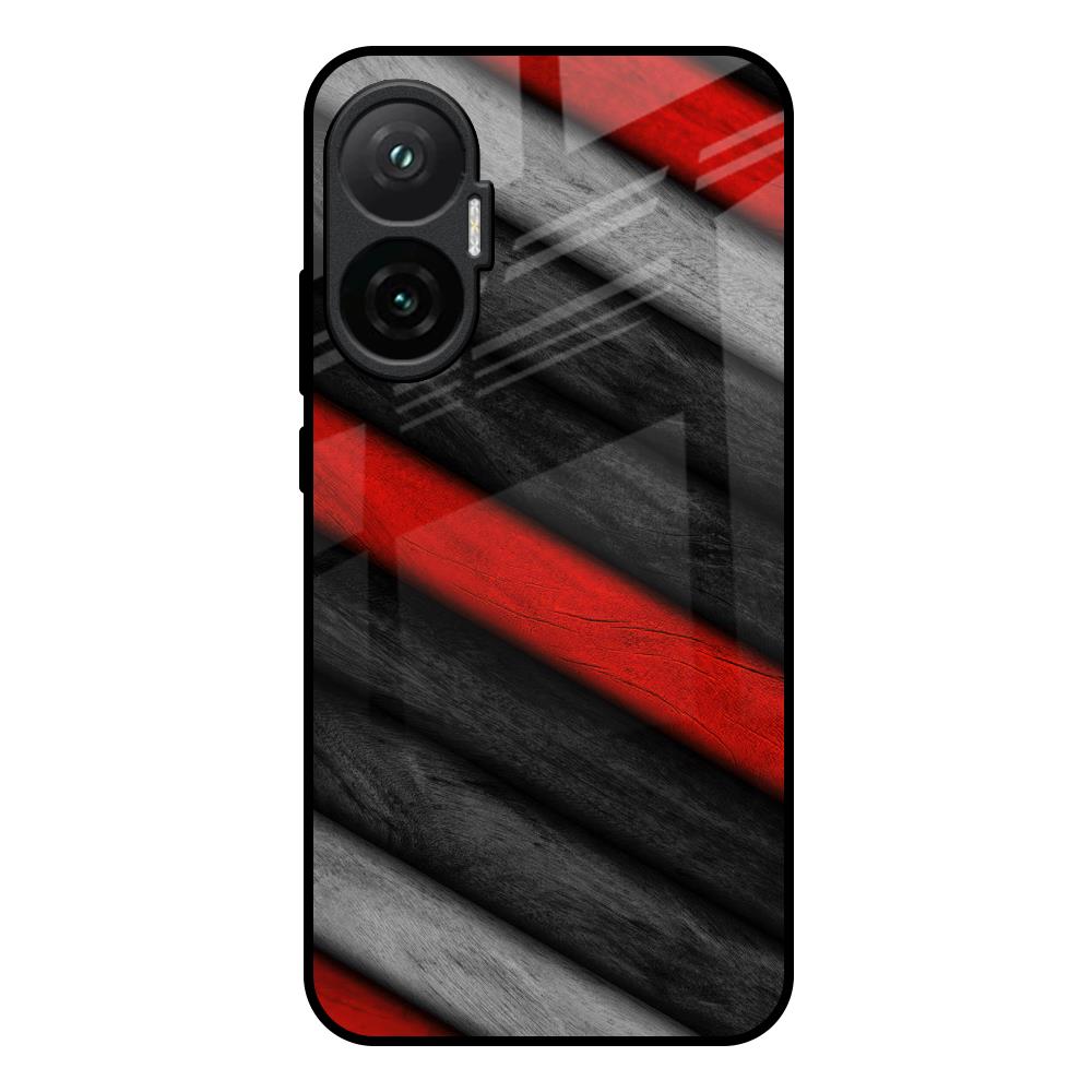 Soft Wooden Texture Poco F7 5G Glass Back Cover Online