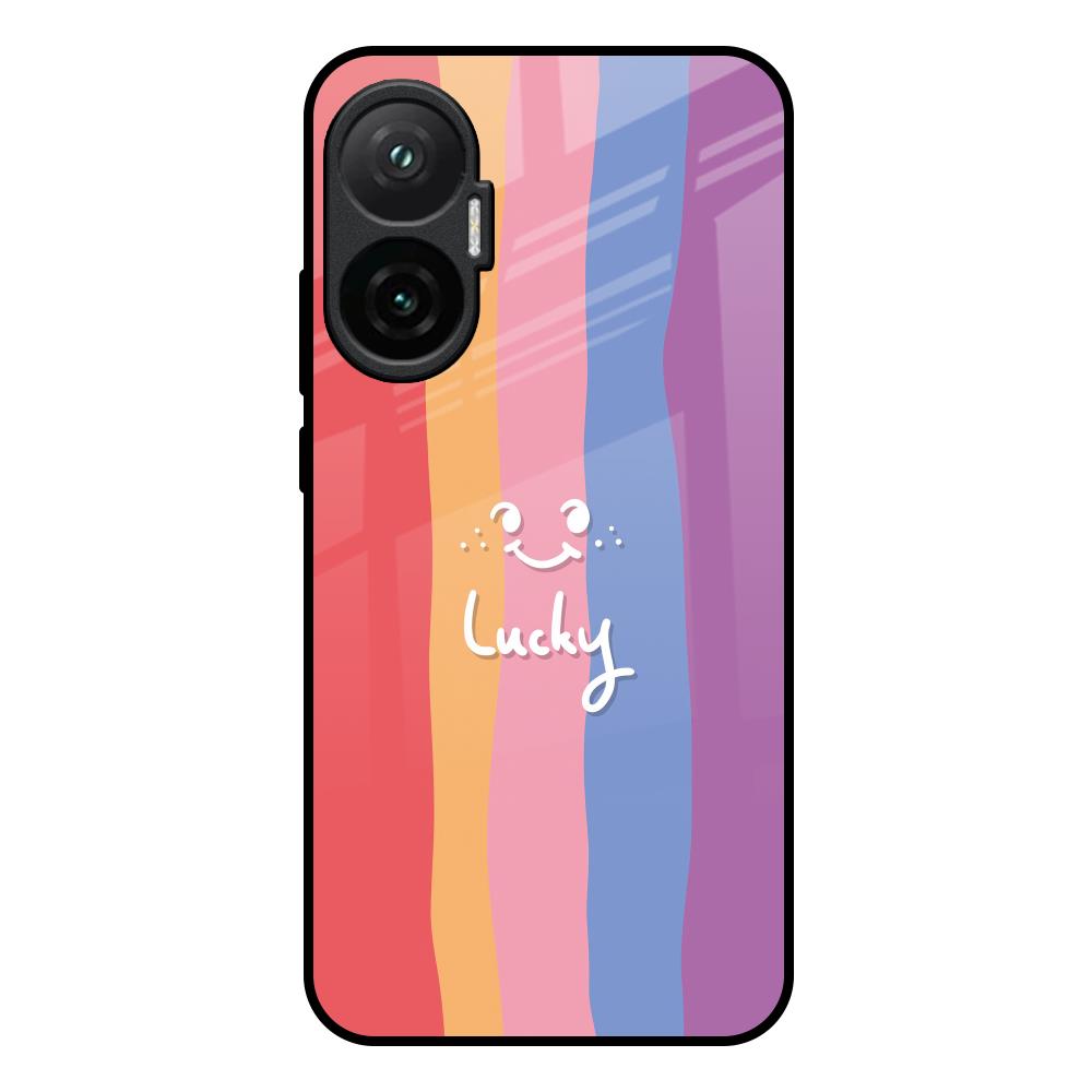 Lucky Abstract Poco F7 5G Glass Back Cover Online