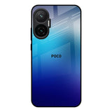 Blue Rhombus Pattern Poco F7 5G Glass Back Cover Online