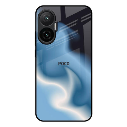 Blue Waves Poco F7 5G Glass Back Cover Online