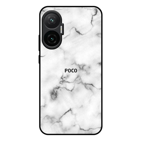 Satin White Marble Poco F7 5G Glass Back Cover Online