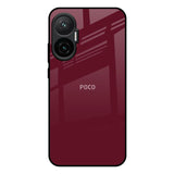 Classic Burgundy Poco F7 5G Glass Back Cover Online