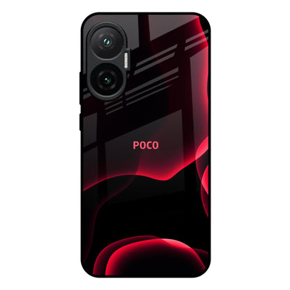 Red Thunder Poco F7 5G Glass Back Cover Online
