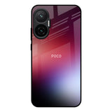 Gaussian Red Poco F7 5G Glass Back Cover Online