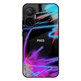 Brushy Color Poco F7 5G Glass Back Cover Online