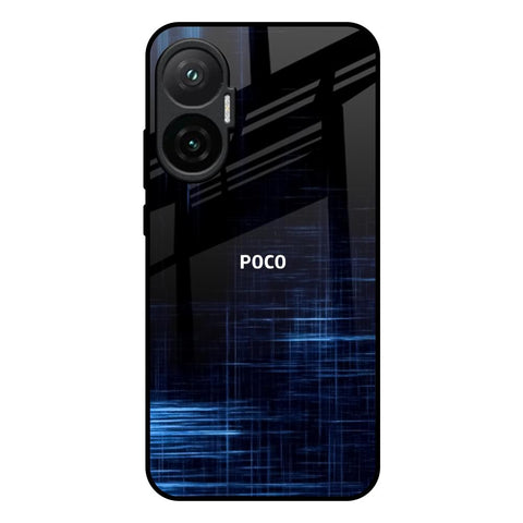 Blue Scratch Poco F7 5G Glass Back Cover Online