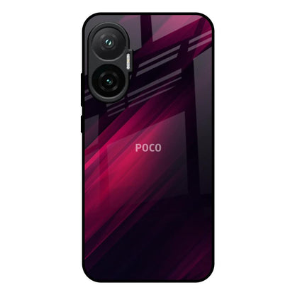 Razor Black Poco F7 5G Glass Back Cover Online