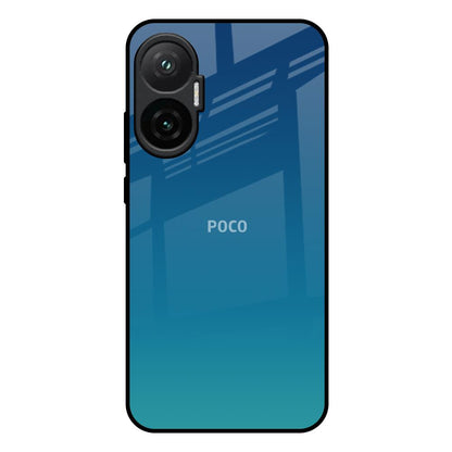 Celestial Blue Poco F7 5G Glass Back Cover Online