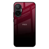 Wine Red Poco F7 5G Glass Back Cover Online