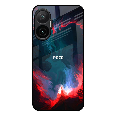Brush Art Poco F7 5G Glass Back Cover Online