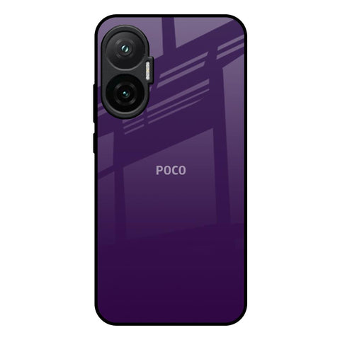 Dark Purple Poco F7 5G Glass Back Cover Online