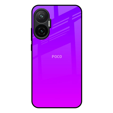 Purple Pink Poco F7 5G Glass Back Cover Online