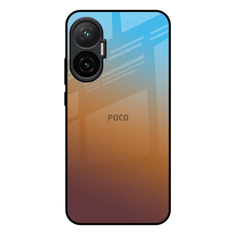 Rich Brown Poco F7 5G Glass Back Cover Online