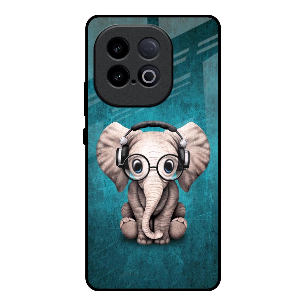 Adorable Baby Elephant iQOO Neo 10 5G Glass Back Cover Online