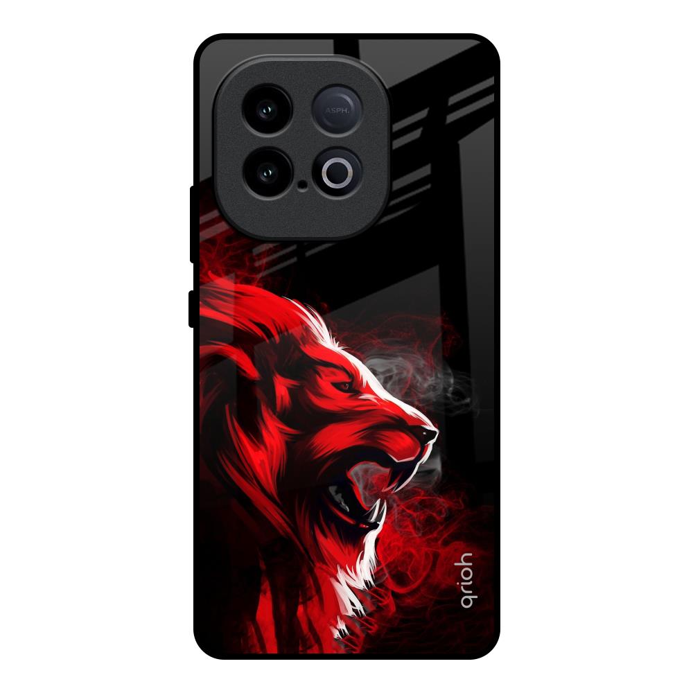 Red Angry Lion iQOO Neo 10 5G Glass Back Cover Online