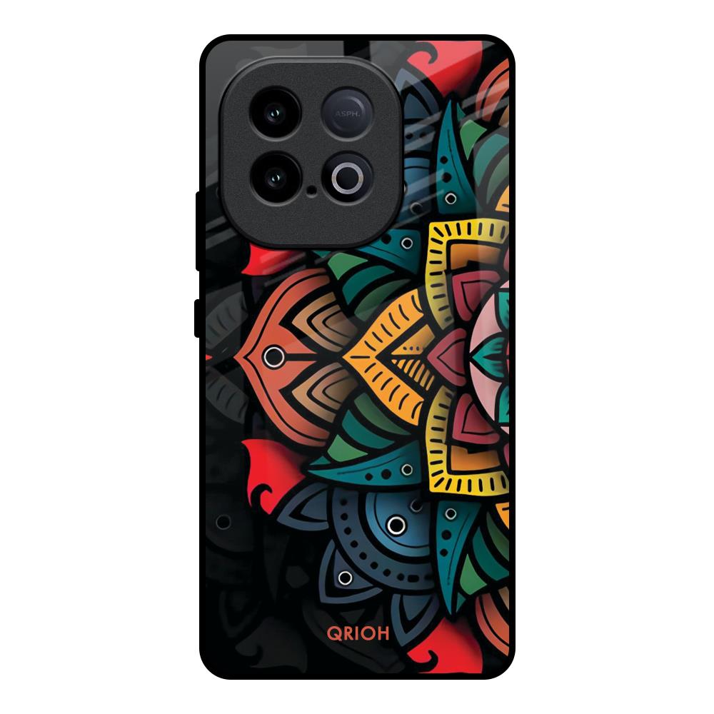 Retro Gorgeous Flower iQOO Neo 10 5G Glass Back Cover Online