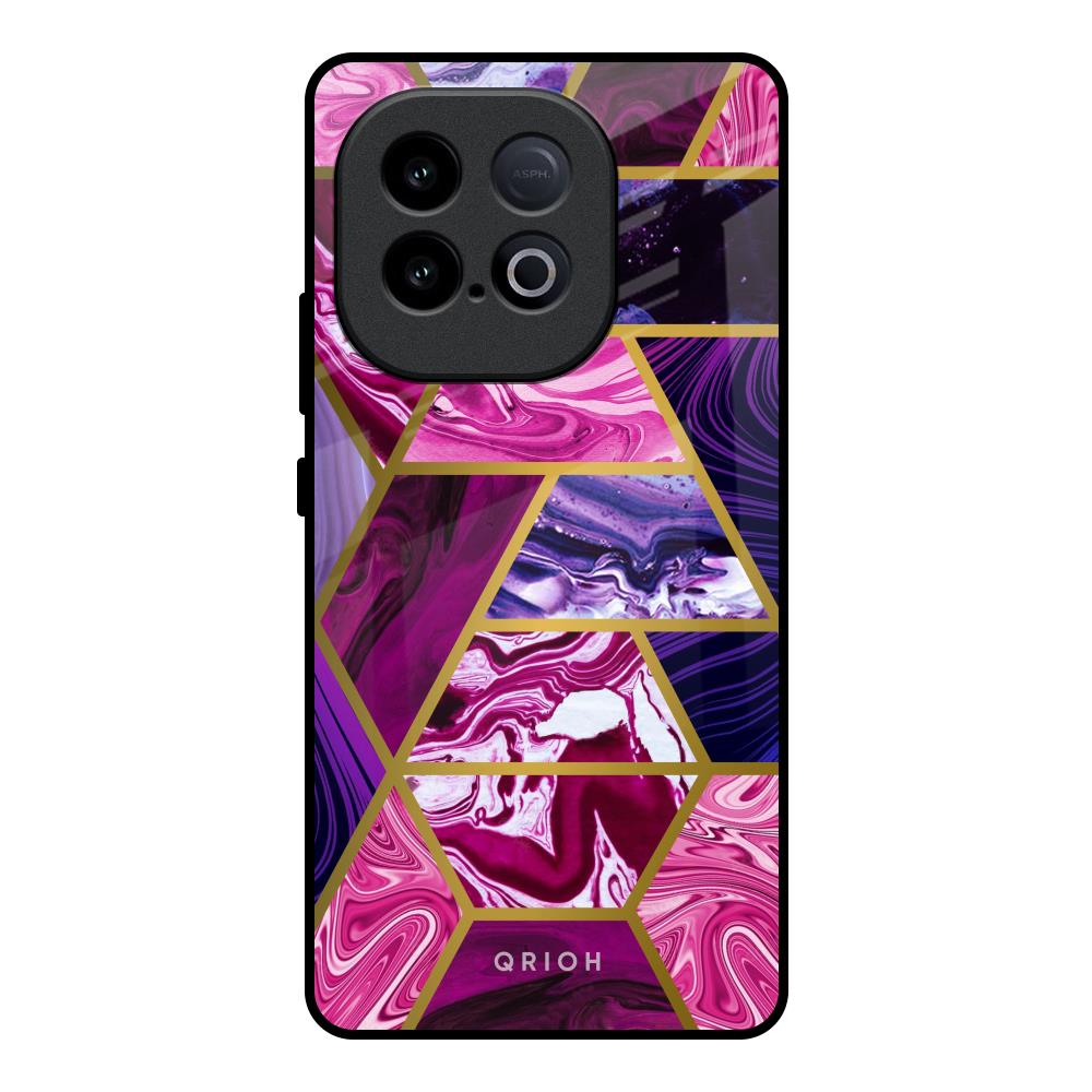 Electroplated Geometric Marble iQOO Neo 10 5G Glass Back Cover Online