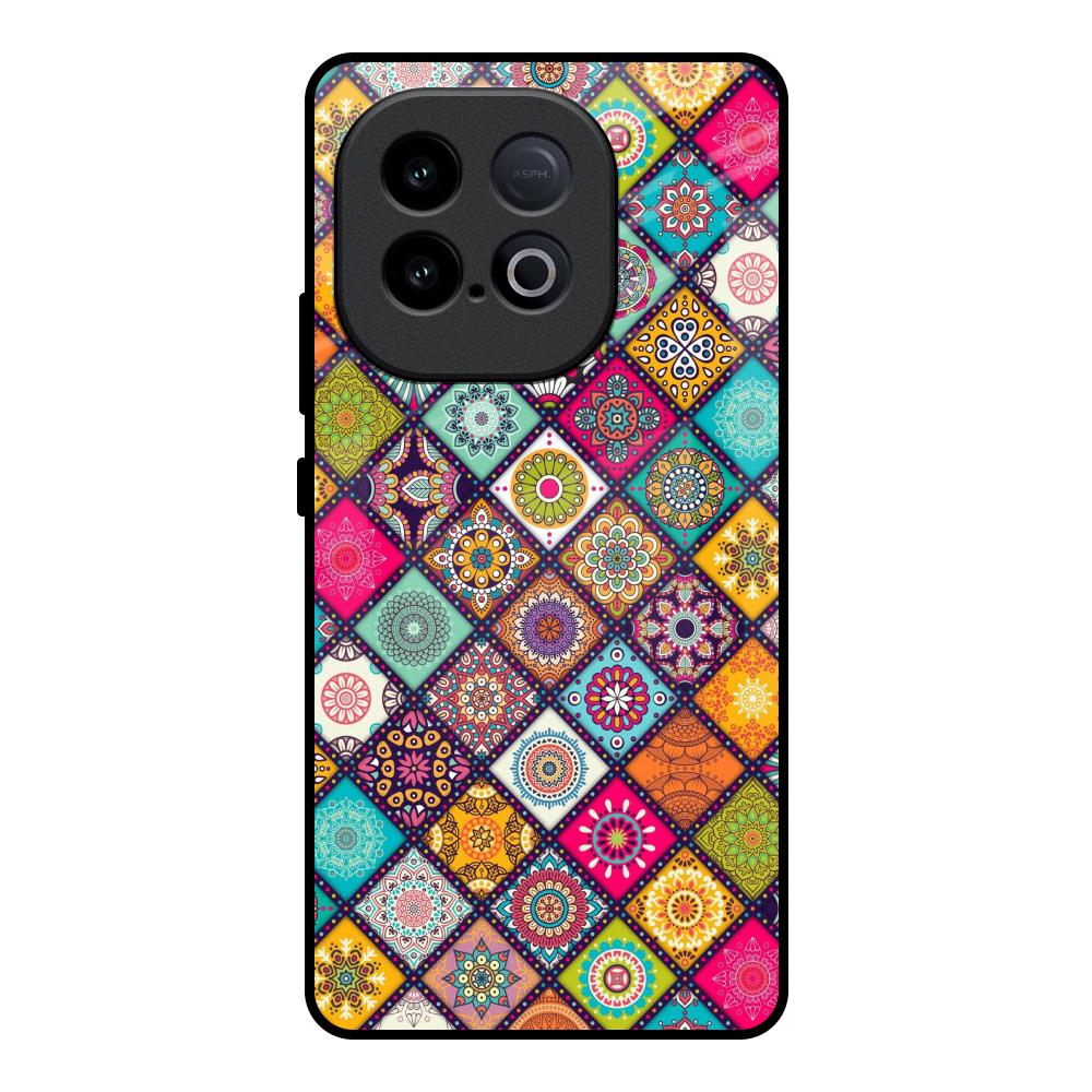 Multicolor Mandala iQOO Neo 10 5G Glass Back Cover Online