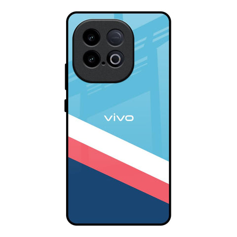 Pink & White Stripes iQOO Neo 10 5G Glass Back Cover Online