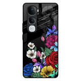 Rose Flower Bunch Art Vivo Y400 Pro 5G Glass Back Cover Online
